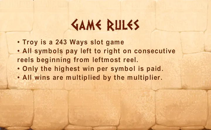 Free Troy Slots Features And Symbols
